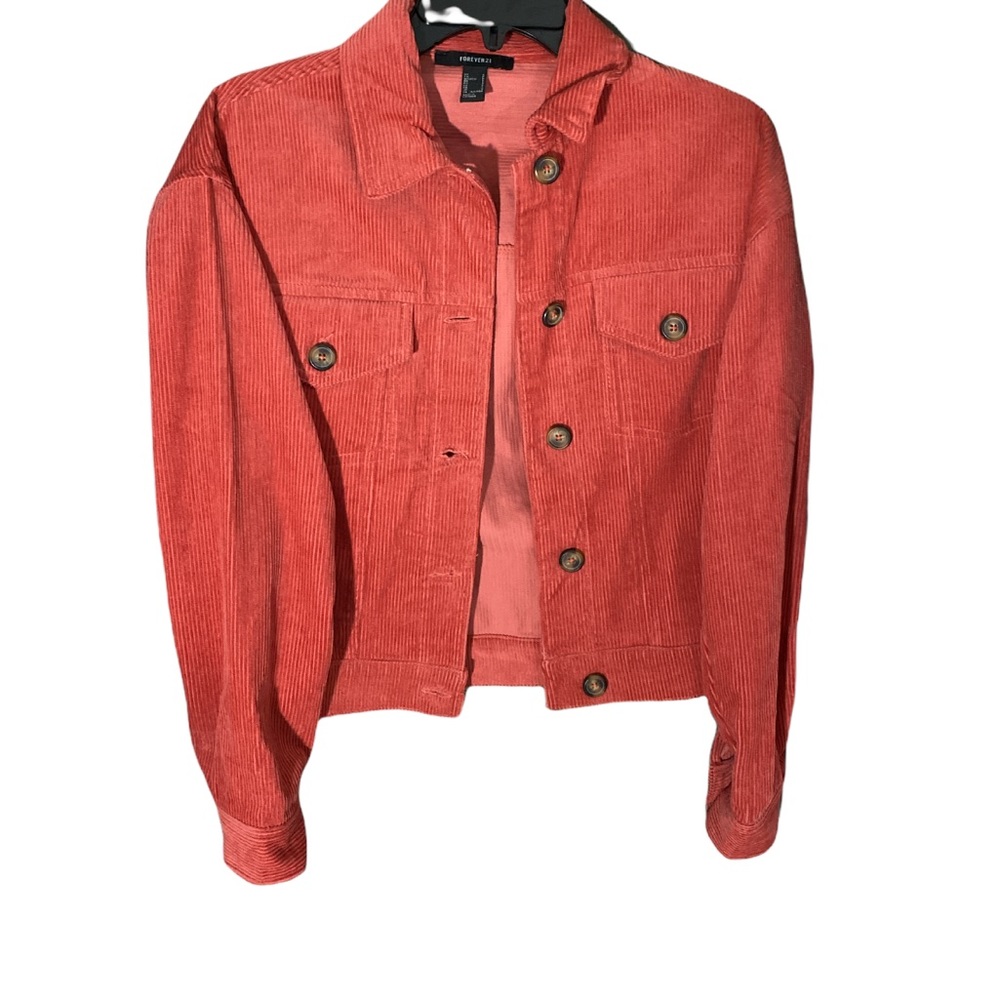 forever 21 corduroy pink jacket